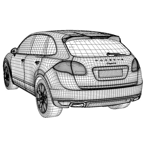 Porsche Cayenne 3D model_4