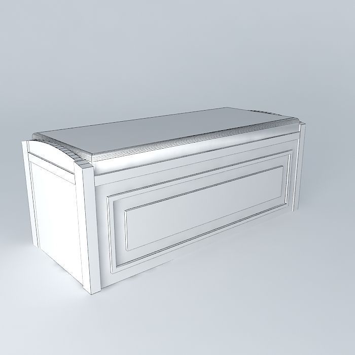 chest bench Free 3D model_3