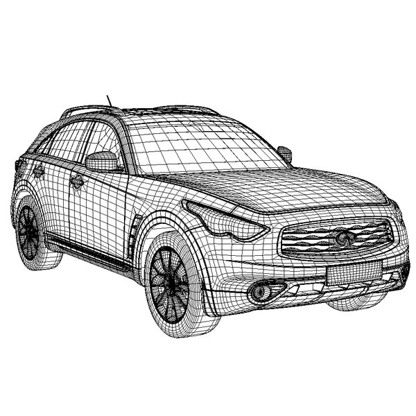Infiniti FX 3D model_2