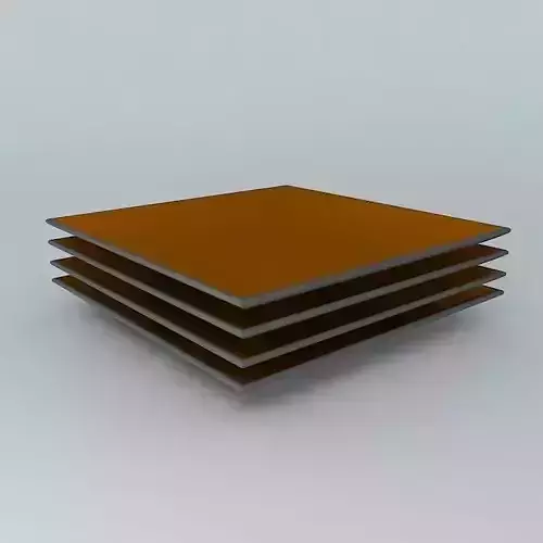 square dish stack Free 3D model