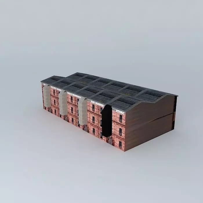Eco Rail Building No 4 Dummy! Old Steam Days Free 3D model
