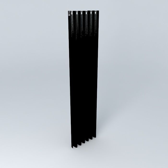 Curtain without pole Free 3D model_3