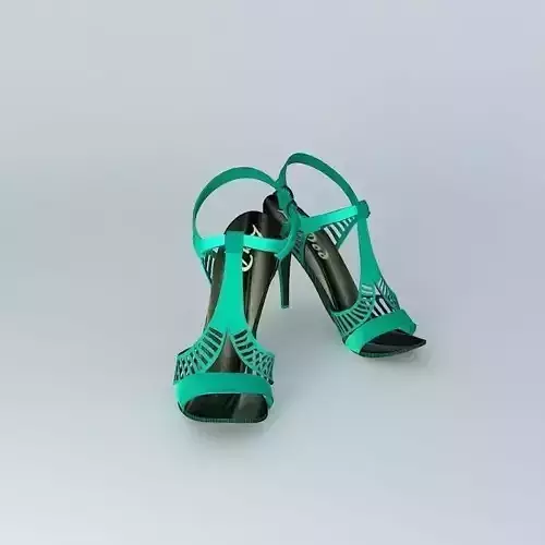 GUCCI Satin Emerald Sandals No.4 of 5
