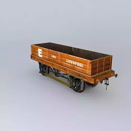 E 3 PLANK wooden train car