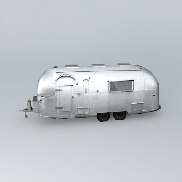 Airstream Old Wreck Dummy Free 3D model_2