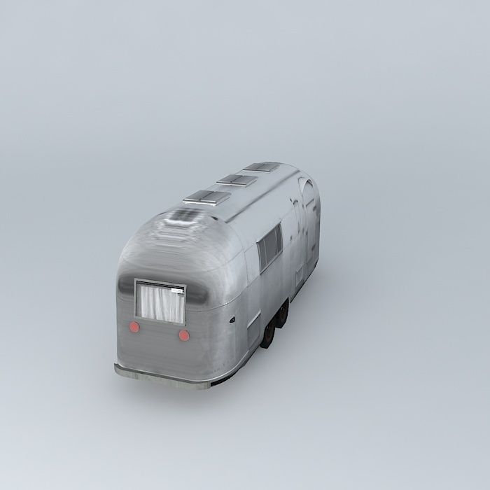 Airstream Old Wreck Dummy Free 3D model_1