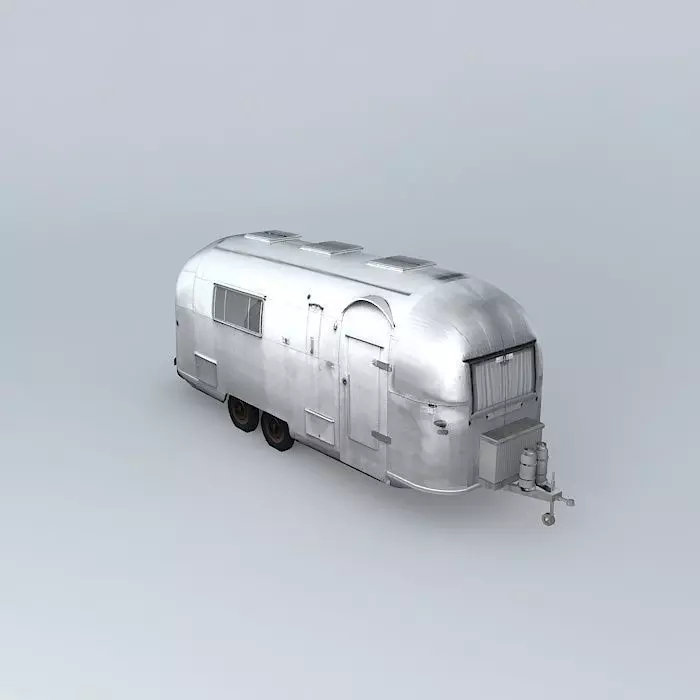 Airstream Old Wreck Dummy Free 3D model_0