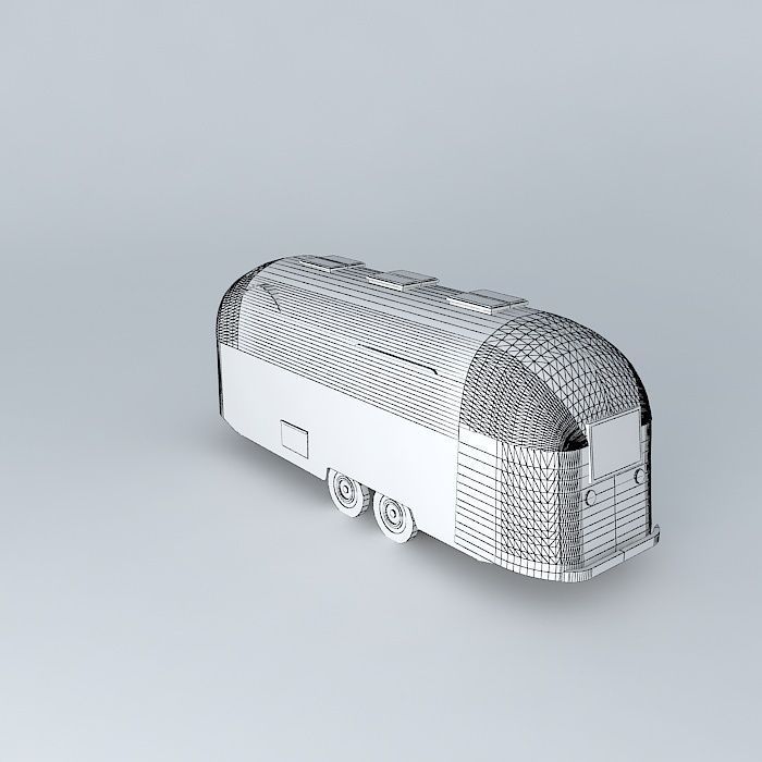 Airstream Old Wreck Dummy Free 3D model_4