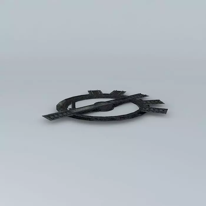 Eco Rail Dirty Yard Turntable Old Steam Days Free 3D model