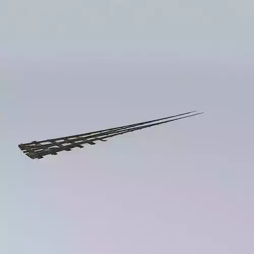 Eco Rail N/Gauge Long Right Hand Points Old Steam Days