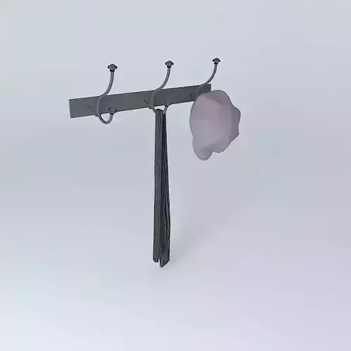 Hook set with hat and tie Free 3D model
