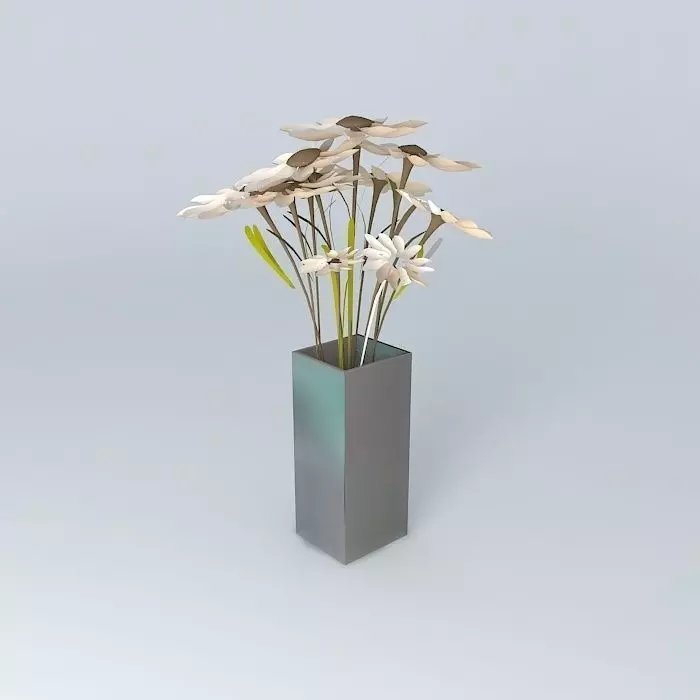 flower with vase Free 3D model