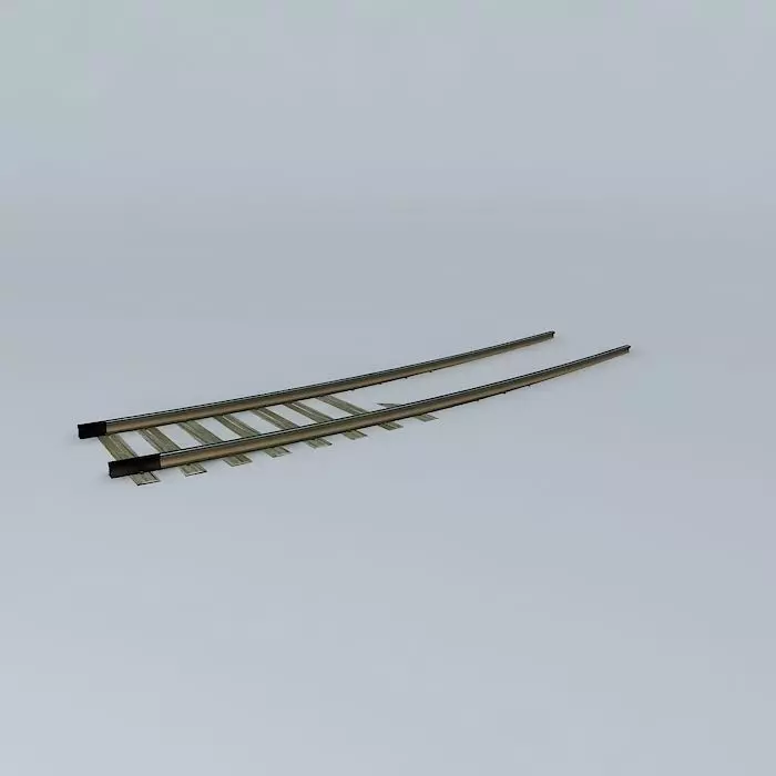 Eco Rail USA Curve Old Steam Days Free 3D model