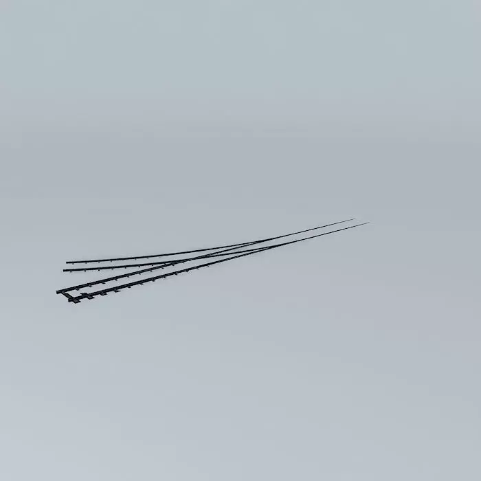 Eco Rail Dirty Yard Right Point Old Steam Days Free 3D model