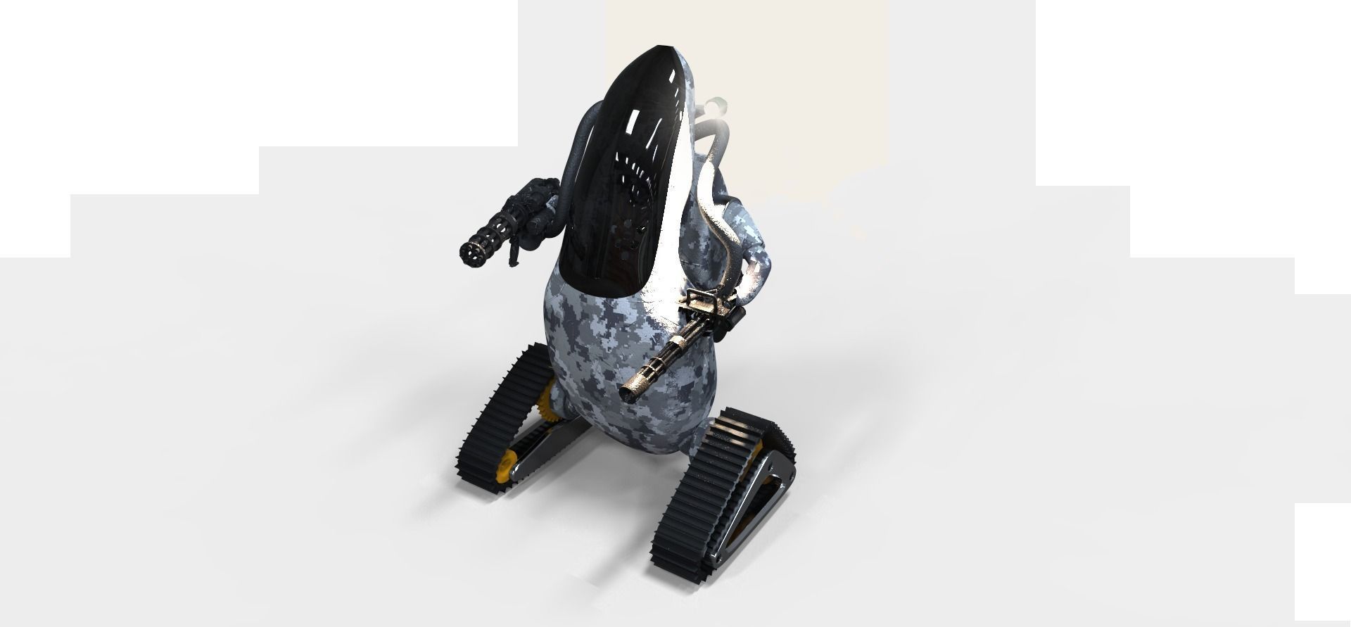 The Post-apocalyptic Sentry 3D model_1