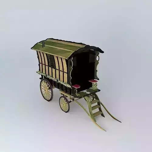 Romany Caravan LEDGE Style Free 3D model