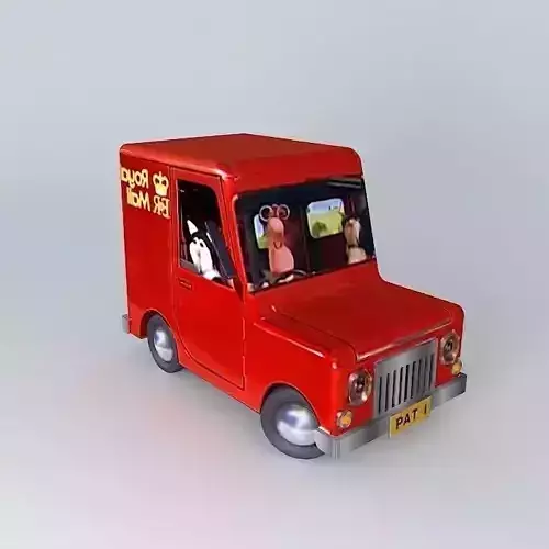 Postman Pat's Van Free 3D model