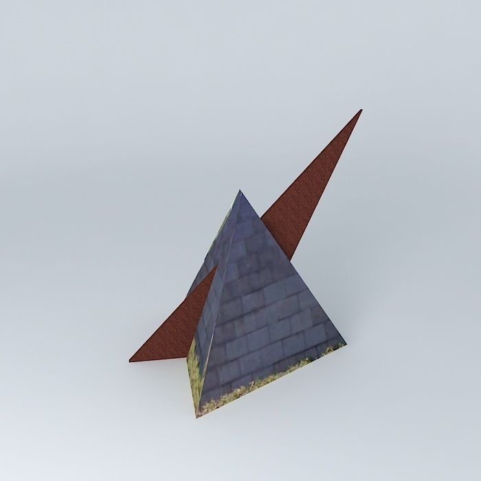 Sundial triangular pyramid Free 3D model_2