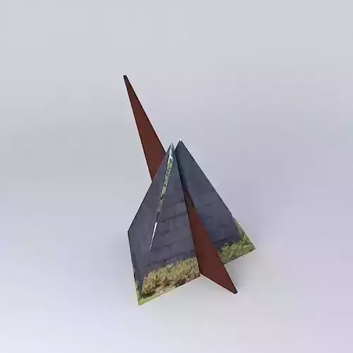 Sundial triangular pyramid