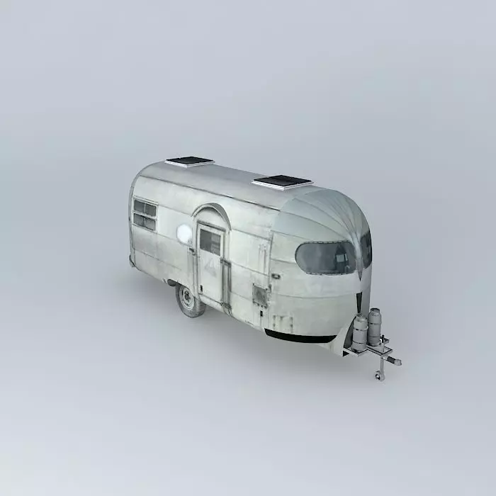 Airstream 50s Silver Streak Dummy Free 3D model_0