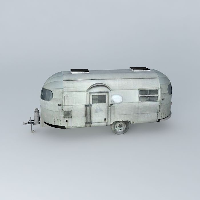 Airstream 50s Silver Streak Dummy Free 3D model_2
