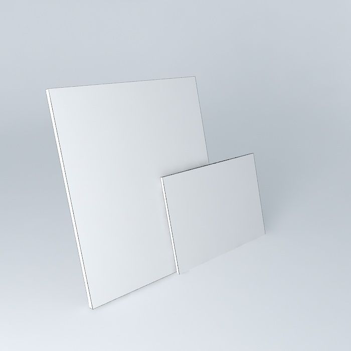 painting rectangle Free 3D model_4