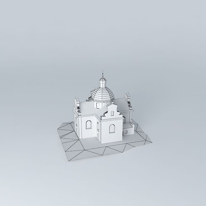 Church of the Holy Cross Free 3D model_3