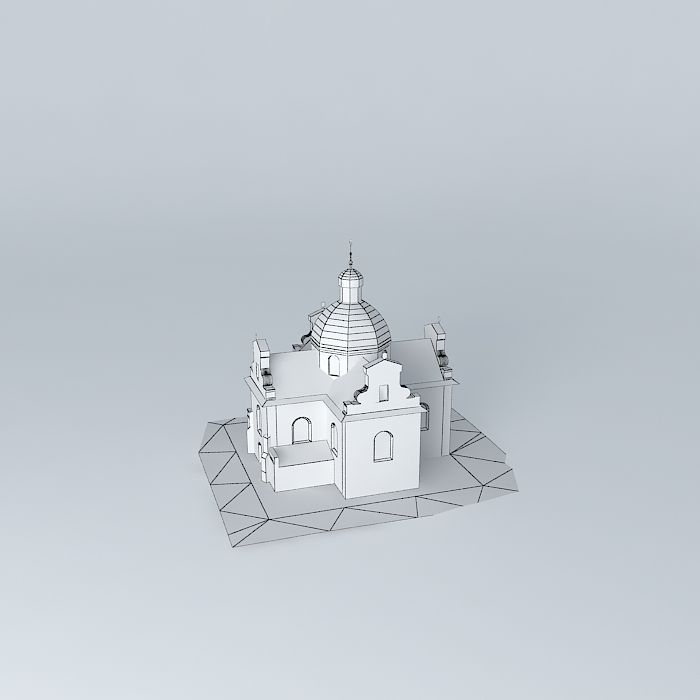 Church of the Holy Cross Free 3D model_4