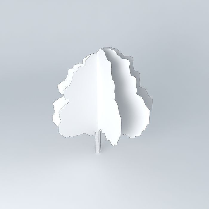 Acer platanoides Maple Common Free 3D model_4