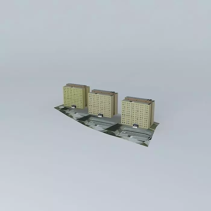 Dormitories University of Life Sciences Free 3D model