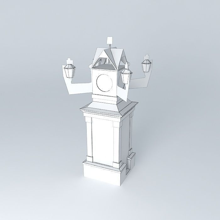 The clock tower Free 3D model_3