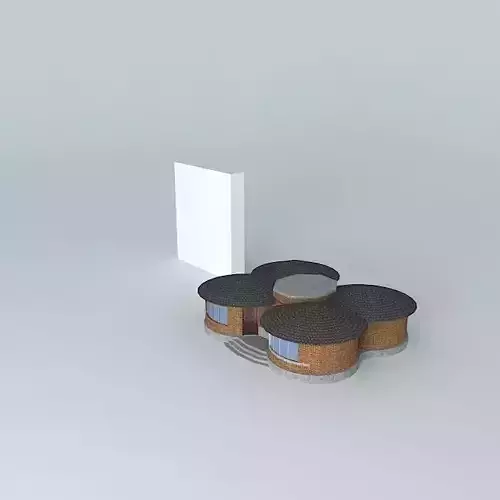 A small resort  3D model
