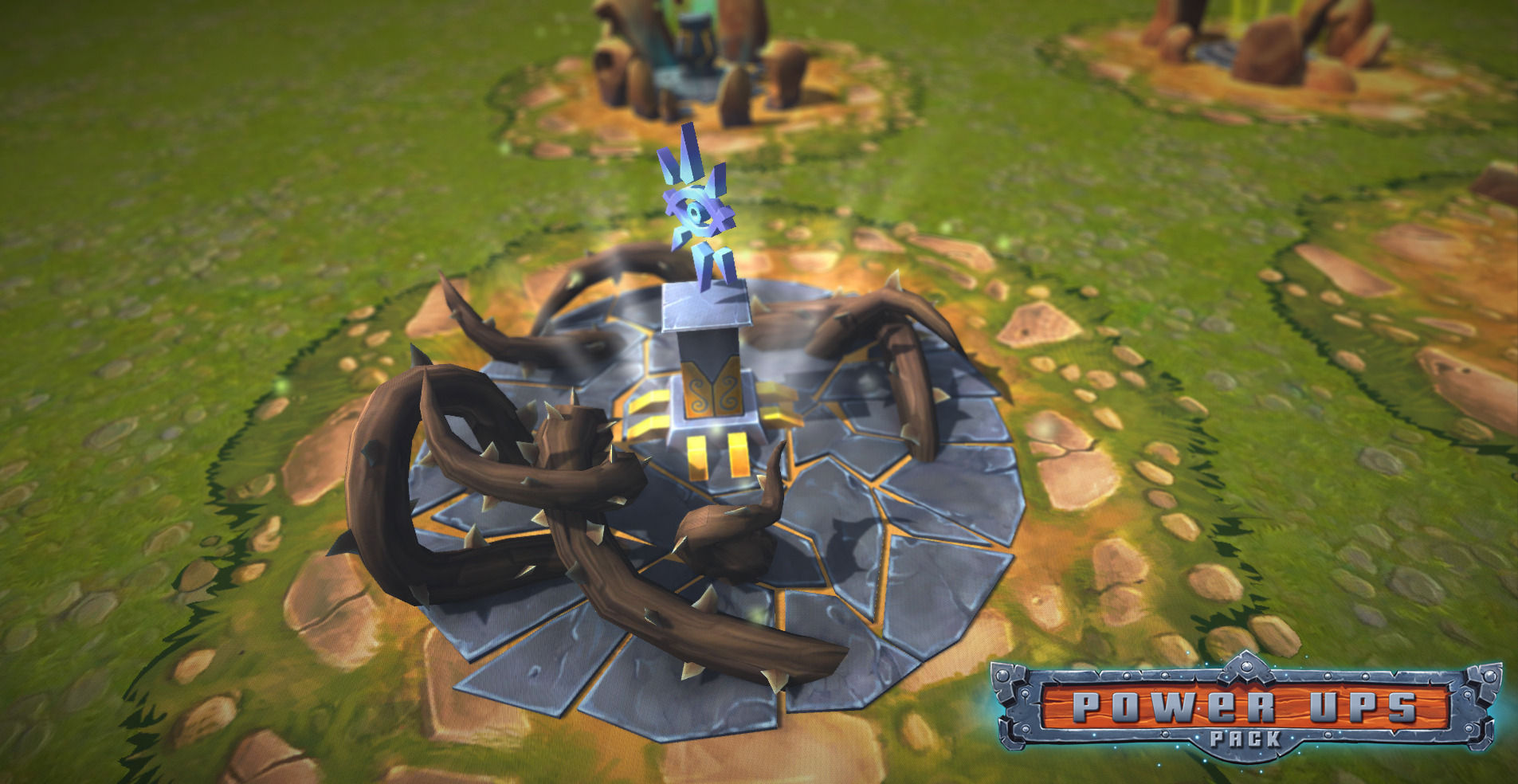 Power-Ups Pack Low Poly Low-poly 3D model_2