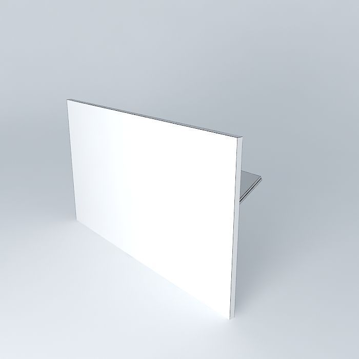 wall table Free 3D model_3