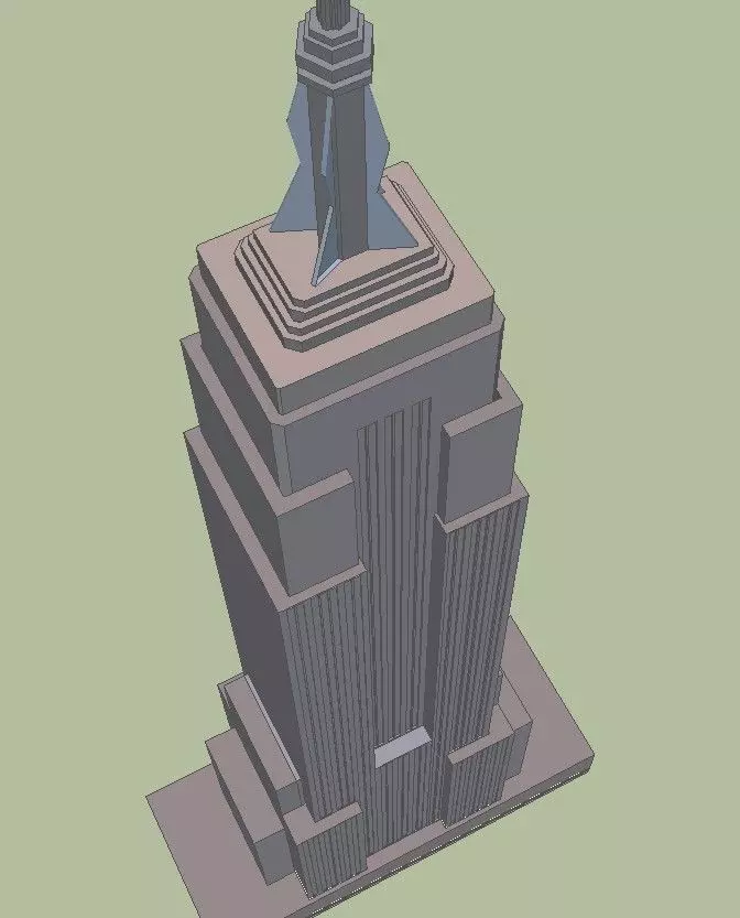 Empire state building 3D model_0