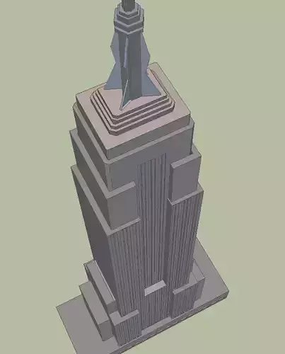 Empire state building 3D model