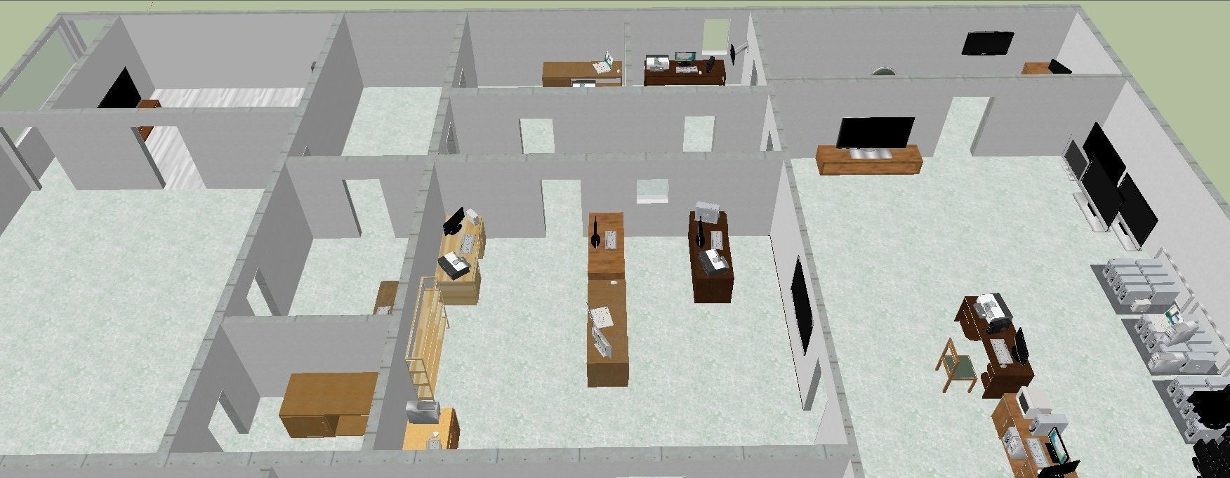 Computer store 3D model_1