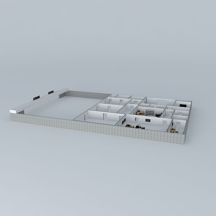 Computer store 3D model_4