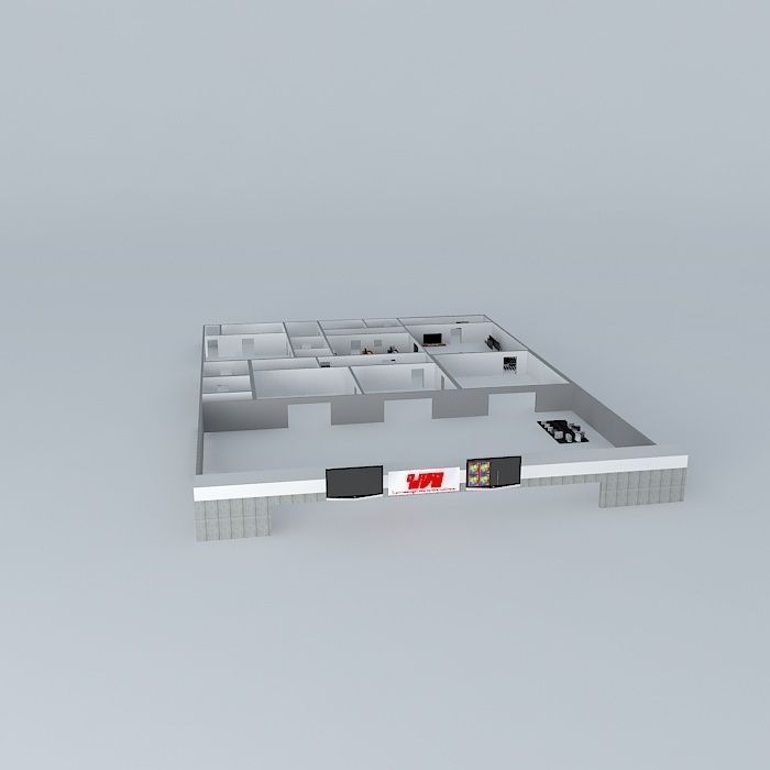 Computer store 3D model_5