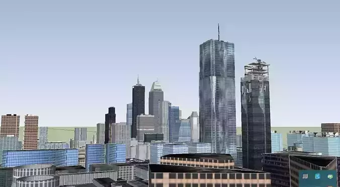 Big City - 2  Low-poly 3D model