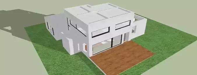 Contemporary house Free 3D model