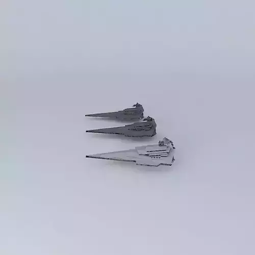 Star Wars - the three Vivtory class star destroyer Free 3D model