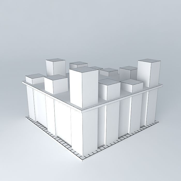 trade center proposal for hamko 3D model_4