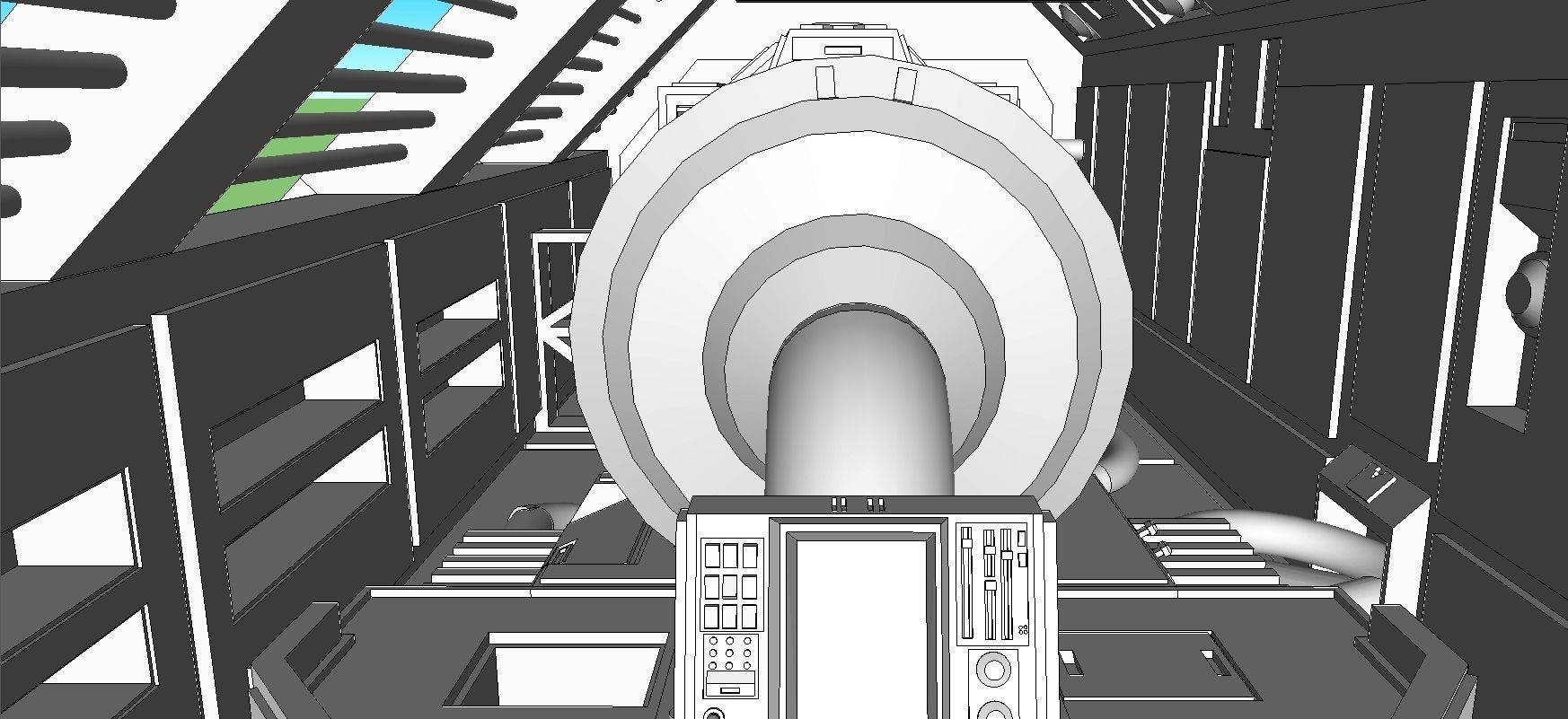 Sci-Fi RPG House with interior - High details level Low-poly 3D model_17