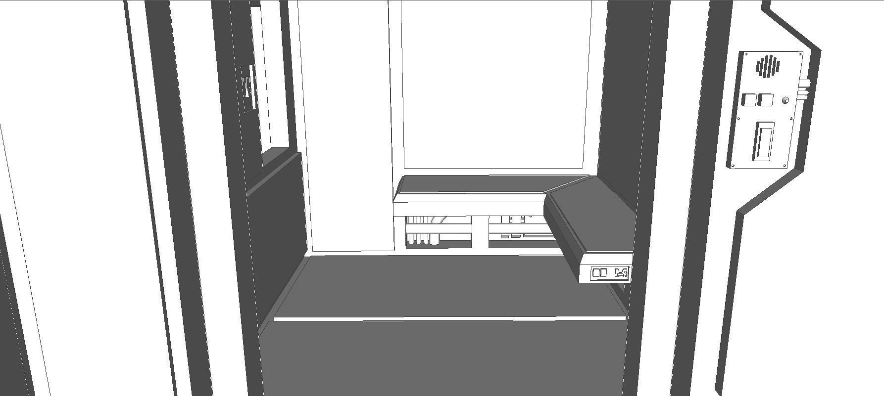 Sci-Fi RPG House with interior - High details level Low-poly 3D model_24