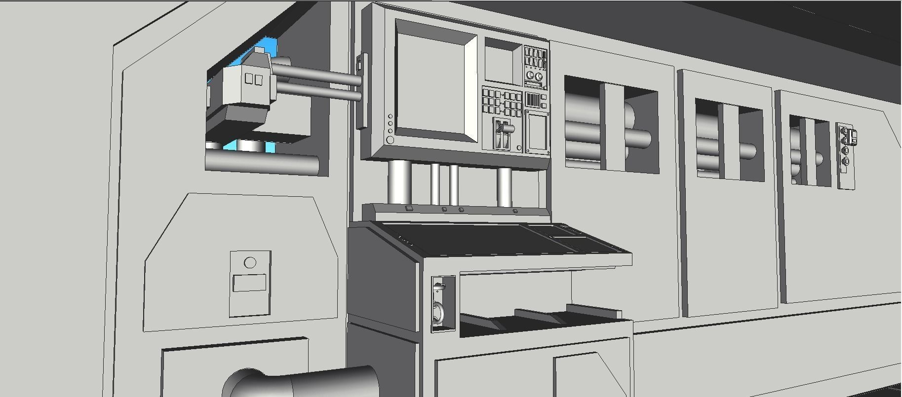 Sci-Fi RPG House with interior - High details level Low-poly 3D model_10