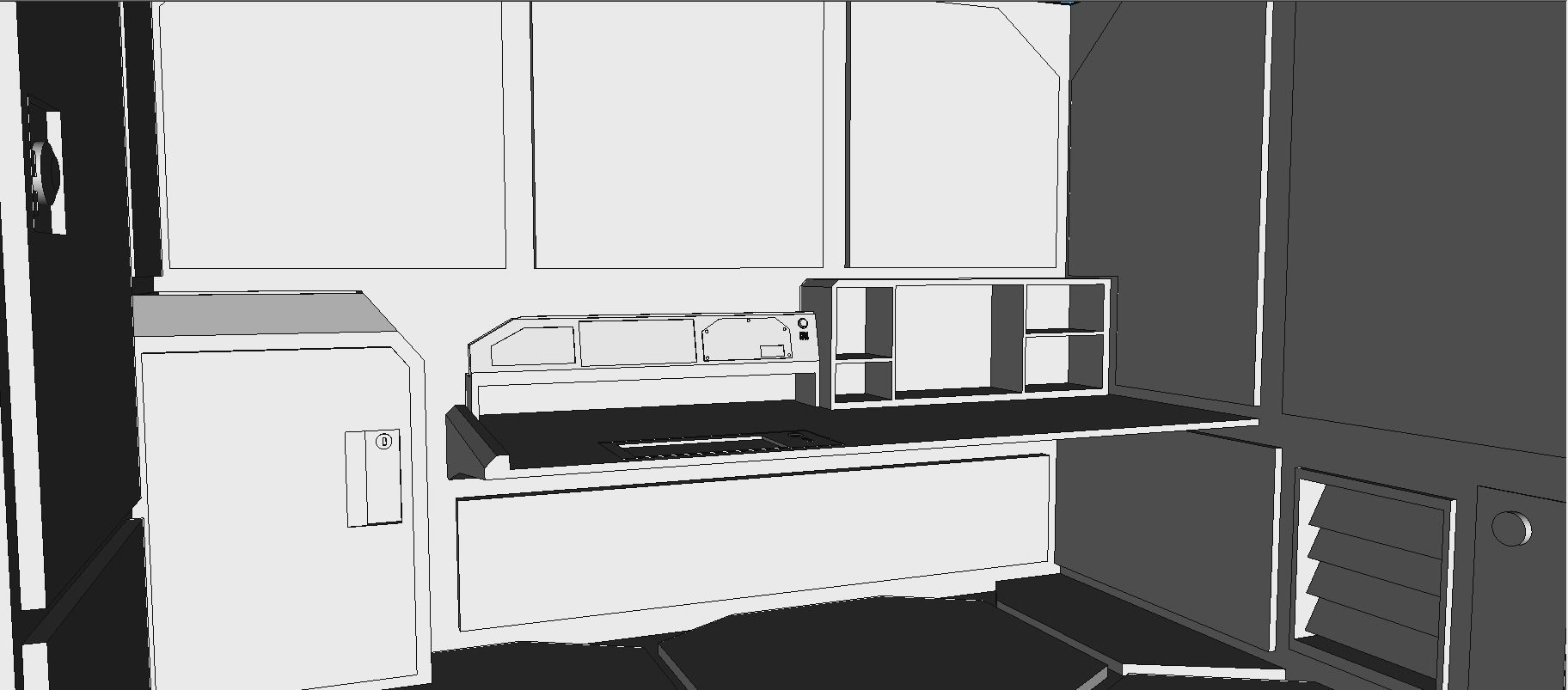 Sci-Fi RPG House with interior - High details level Low-poly 3D model_22