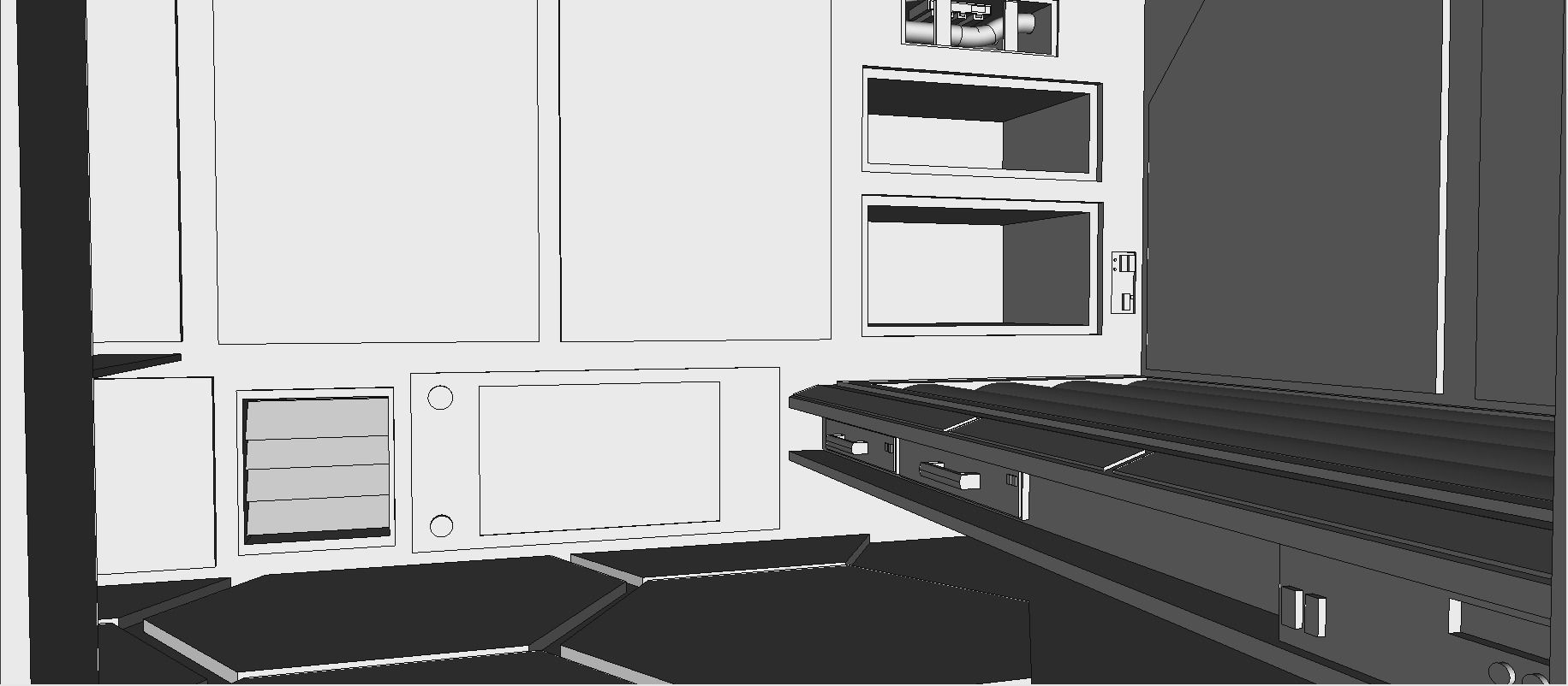 Sci-Fi RPG House with interior - High details level Low-poly 3D model_23