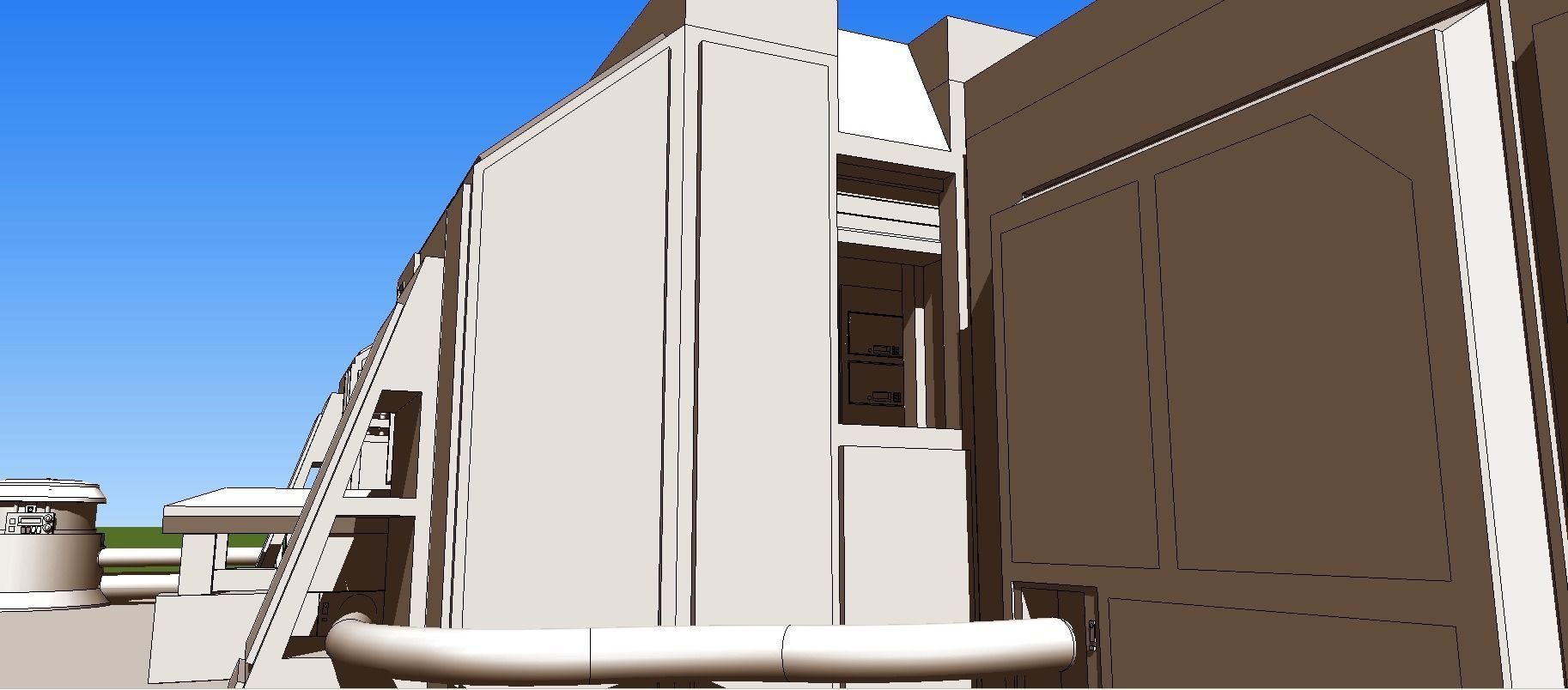 Sci-Fi RPG House with interior - High details level Low-poly 3D model_25