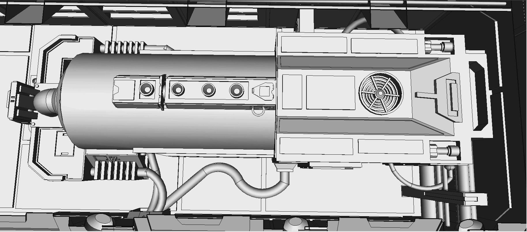 Sci-Fi RPG House with interior - High details level Low-poly 3D model_16